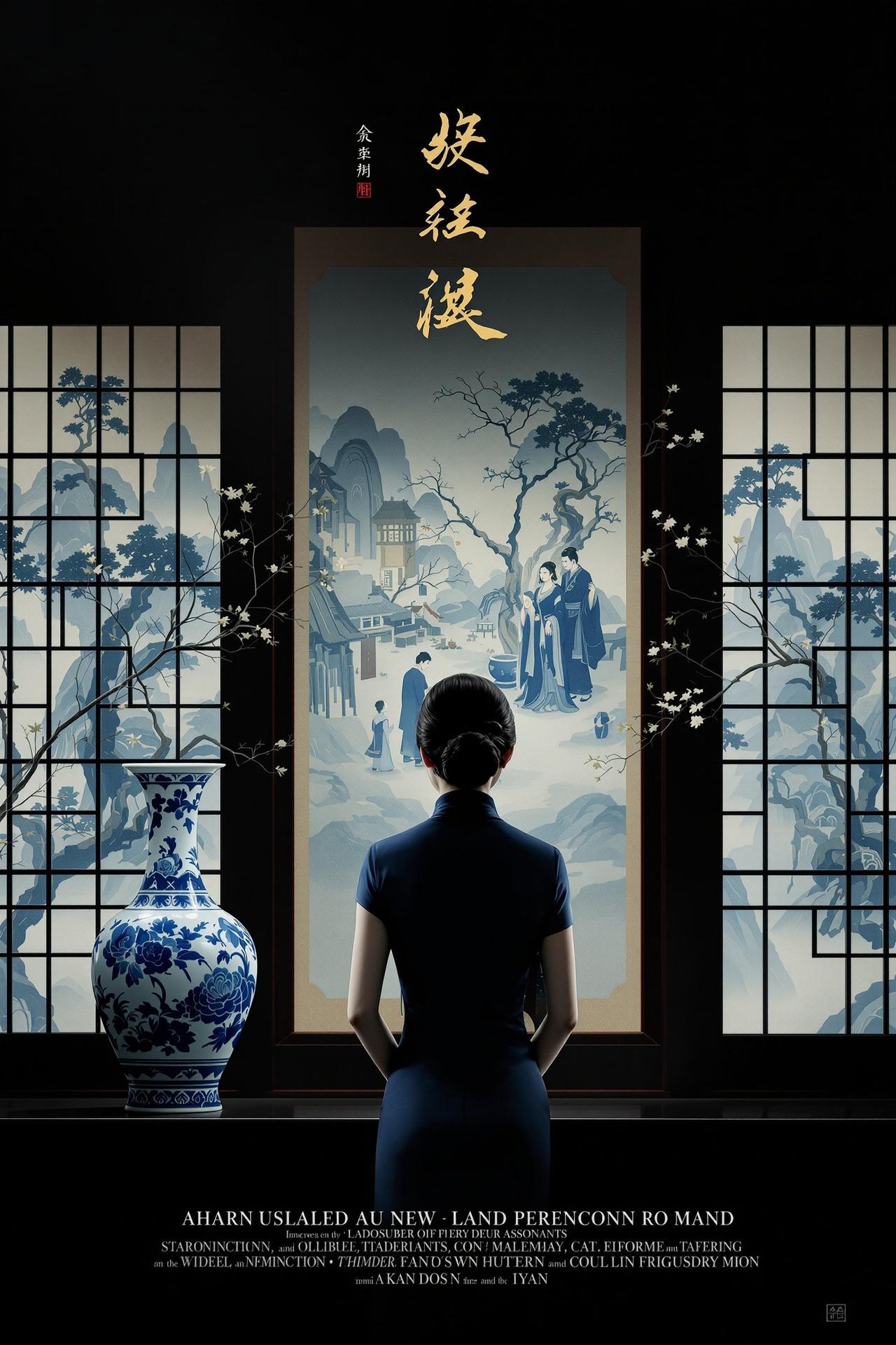 理论影院出品电影《青花往事》封面海报